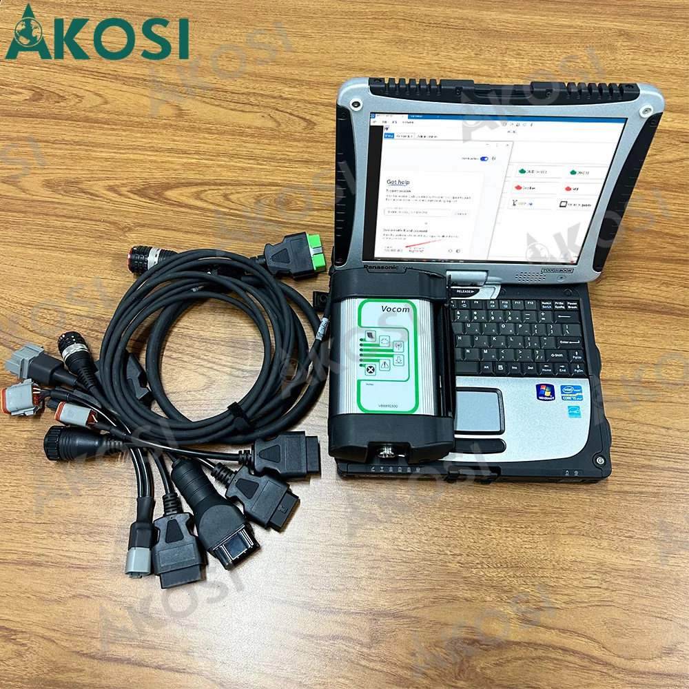 

Новый диагностический инструмент Vodia для Volvo Penta Marine Industrial Engie диагностический сканер с Vocom 88890300 Vodia и CF19 ноутбуком