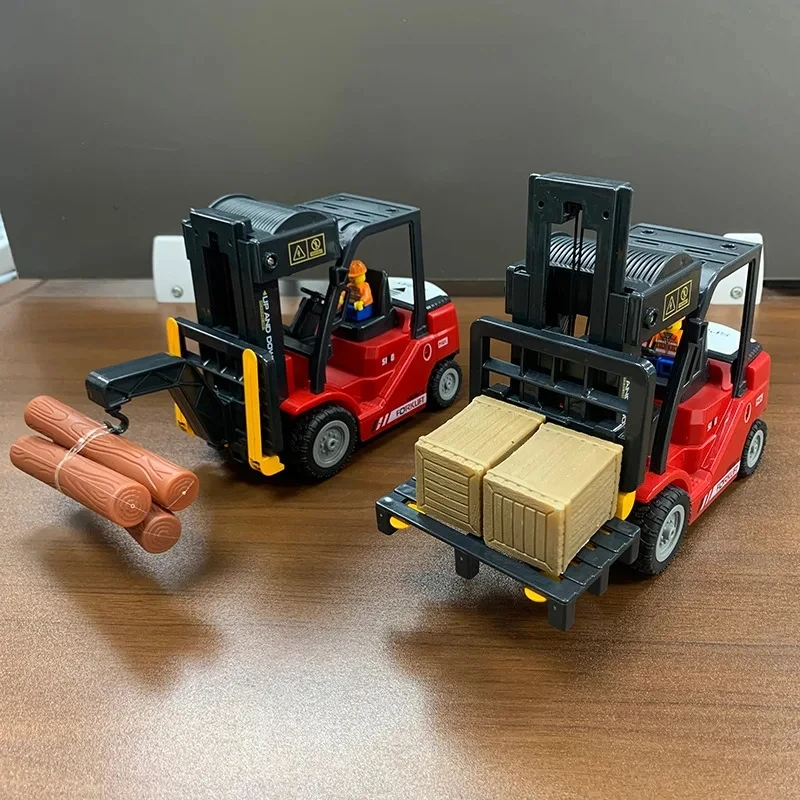 

Rc Truck Alloy 2.4G 11 Channel Remote Control Forklift and Crane Combination 2in1 RC Crane Forklift Toys Gift Truck Toy for Boy