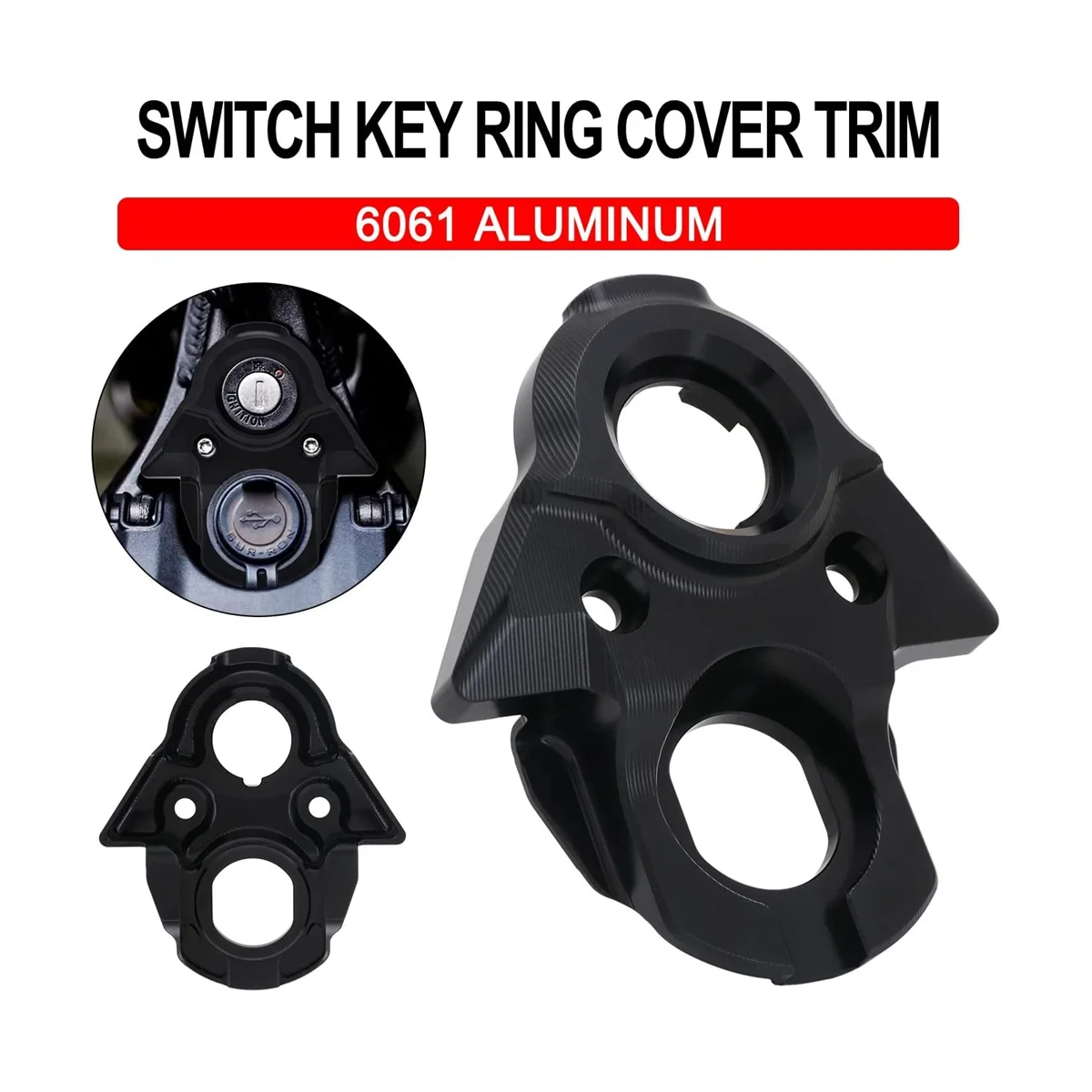 Ignition Cover, Motorcycle Decorative Cover for Sur Ron Light Bee X/S Segway X260 X160 Electric Dirt Bike-Black