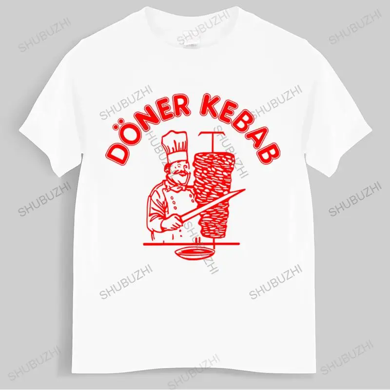 Men Summer Cotton T Shirt Doner Kebab Graphic Funny