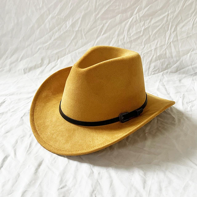 Western Cowboy Hat for Men Women Classic Roll Up Fedora Hat with