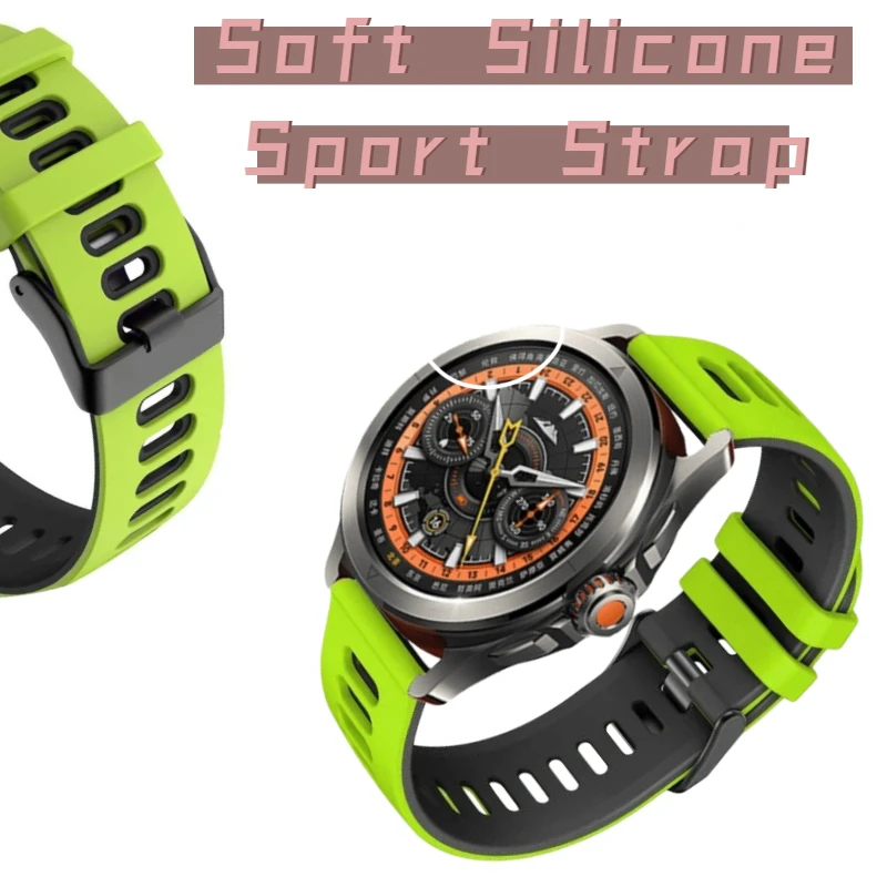 Universal 22mm & 20mm Silicone Smartwatch Strap - Premium Wristband Bracelet