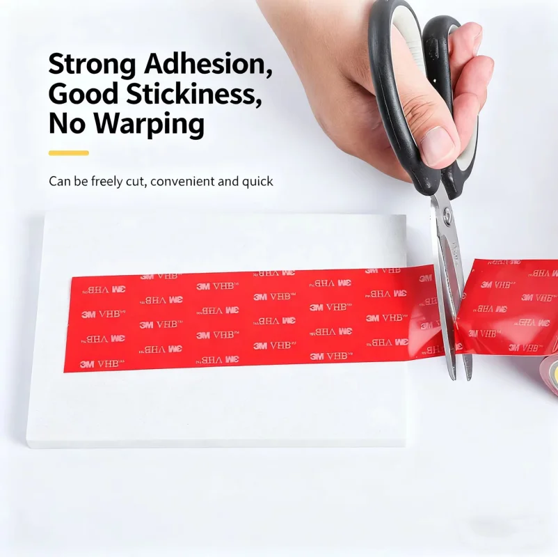 Ultra-Durable Double-Sided Adhesive Tape - Extra Strength, 3M Length, 0.4mm Thickness