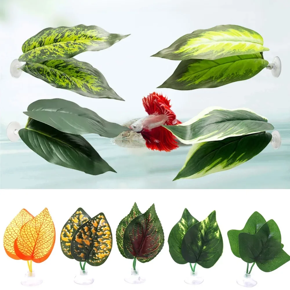 Betta Leaf Hammock BettaFish Leaf Bed Resting Pad Natural Environment Fish Spawning Grounds Fishtanks Accessories