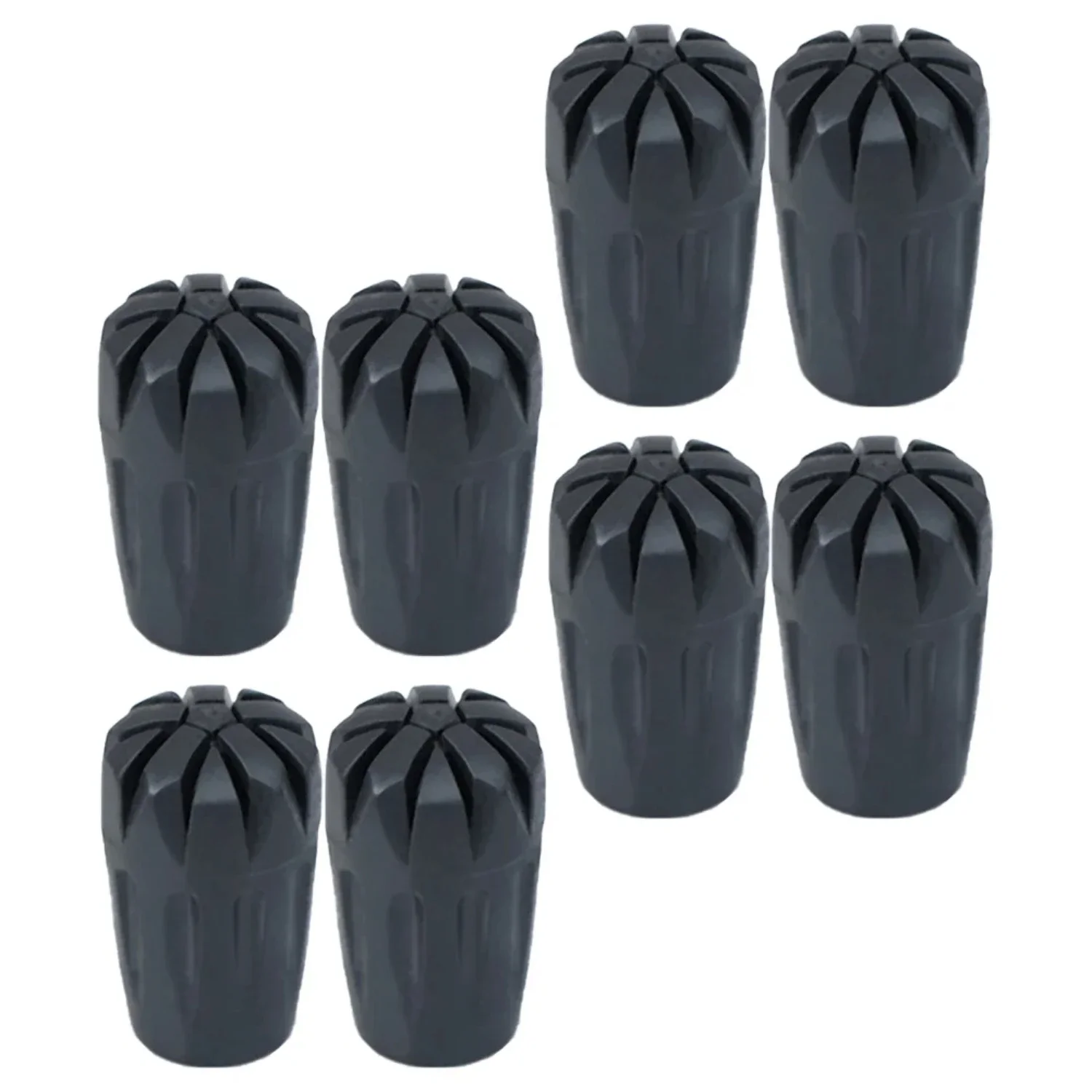 Anti-skid Walking Pole Tip Cover Pad Protector Walking Hiking Rubber Trekking Pole Tips Protector Replacement Accessory