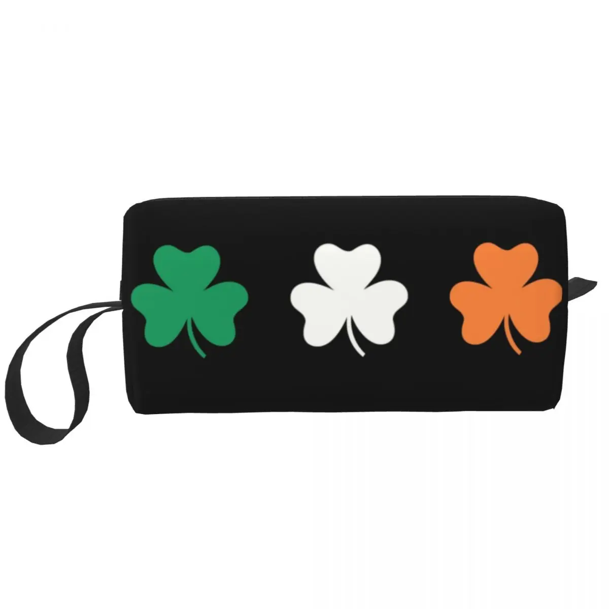 

Милая дорожная сумка для туалетных принадлежностей Shamrock с ирландским флагом для женщин, ирландский дневной органайзер для косметики, косметический набор для хранения красоты