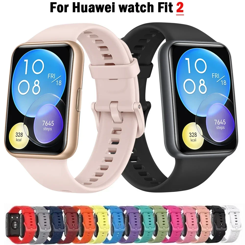 Silicone Bracelet Strap with Metal Buckle - Sporty Replacement Wristband Accessories