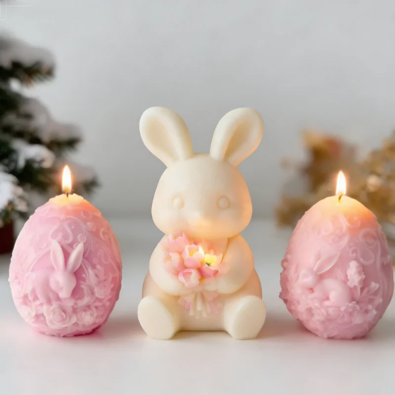 3D Rabbit Egg Silicone Mold 1