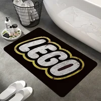 BANDAI Lego Logo Floor Mat Cheaper Anti-slip Modern Living Room Balcony Printed Bedside Mats 2