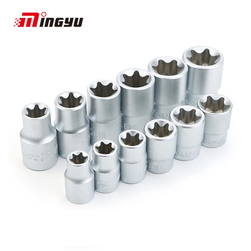 E Type Sockets 1/2 Tool E10 E11 E24 Female Torx Socket For Ratchet Star