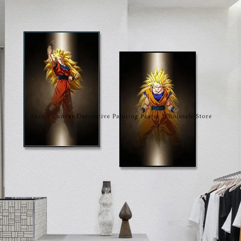 

Classic Anime Dragon Ball Poster Character Goku Vegeta HD Canvas Painting Home Living Room Room Wall Art Decoration Painting