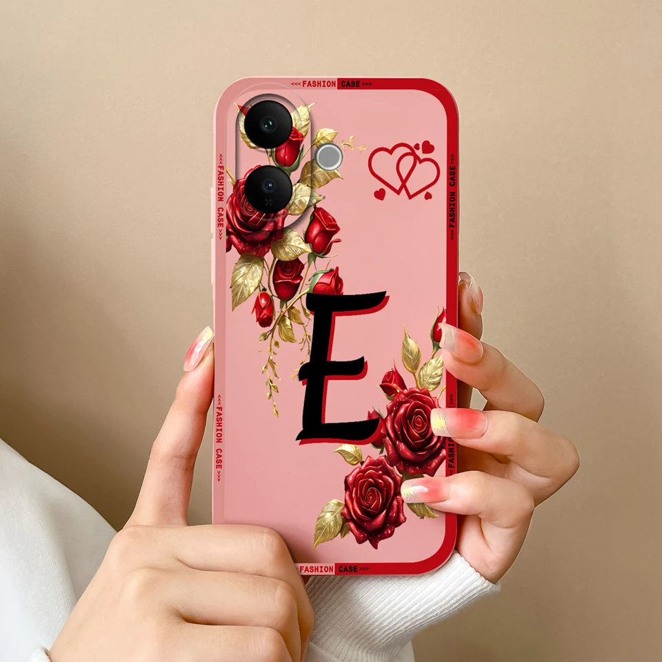 Elegant Flower Letter Design Phone Case - Beautiful Simplicity Collection