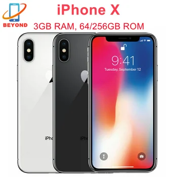 Apple iPhone X 5.8" Original OLED Screen RAM 3GB ROM 64/256GB Face ID A11 Bionic 4G LTE 12MP IOS Unlocked Genuine