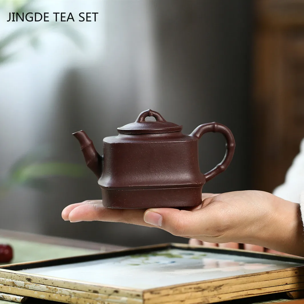 

Boutique Yixing Purple Clay Tea Pot Handmade Zhu Mud Kettle Household Beauty Teapot Tradition Tea Sets Accessories 200ml