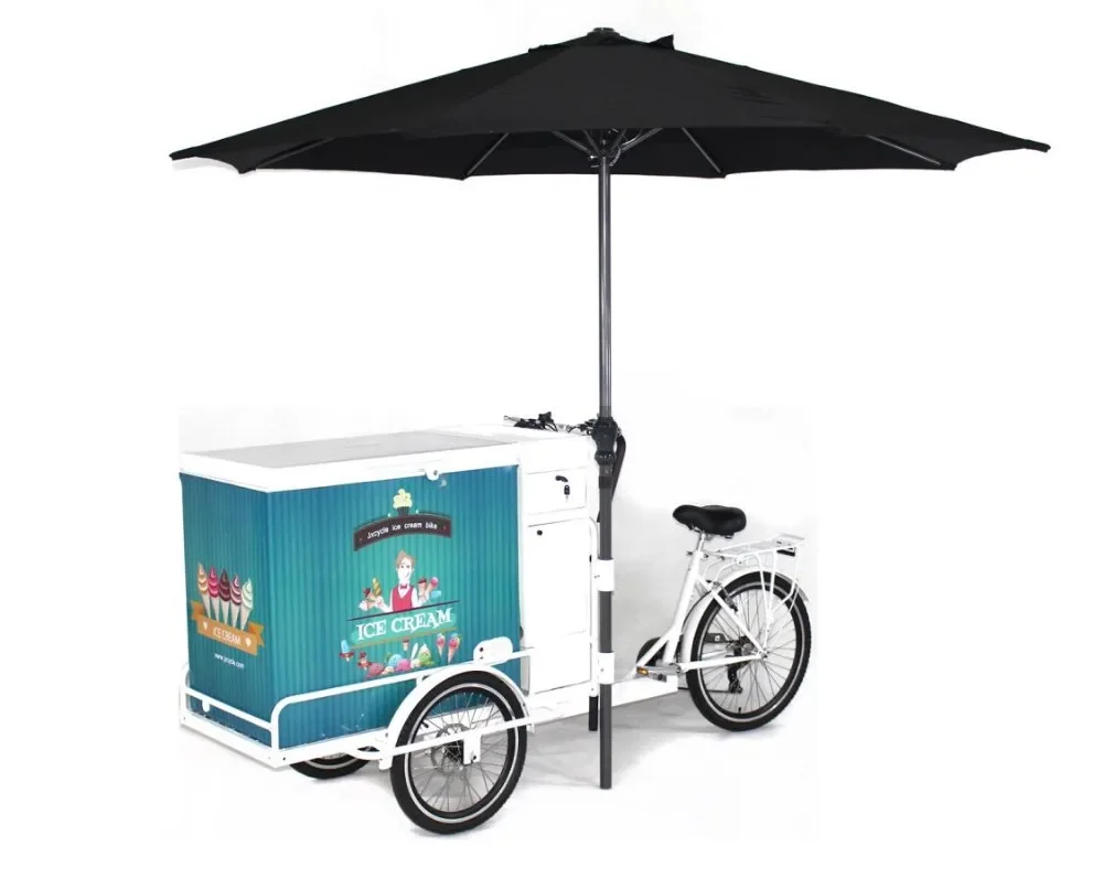 3 Wheel Electric Pedal Assist Vending Ice Cream Bike/ Freezer Tricycle