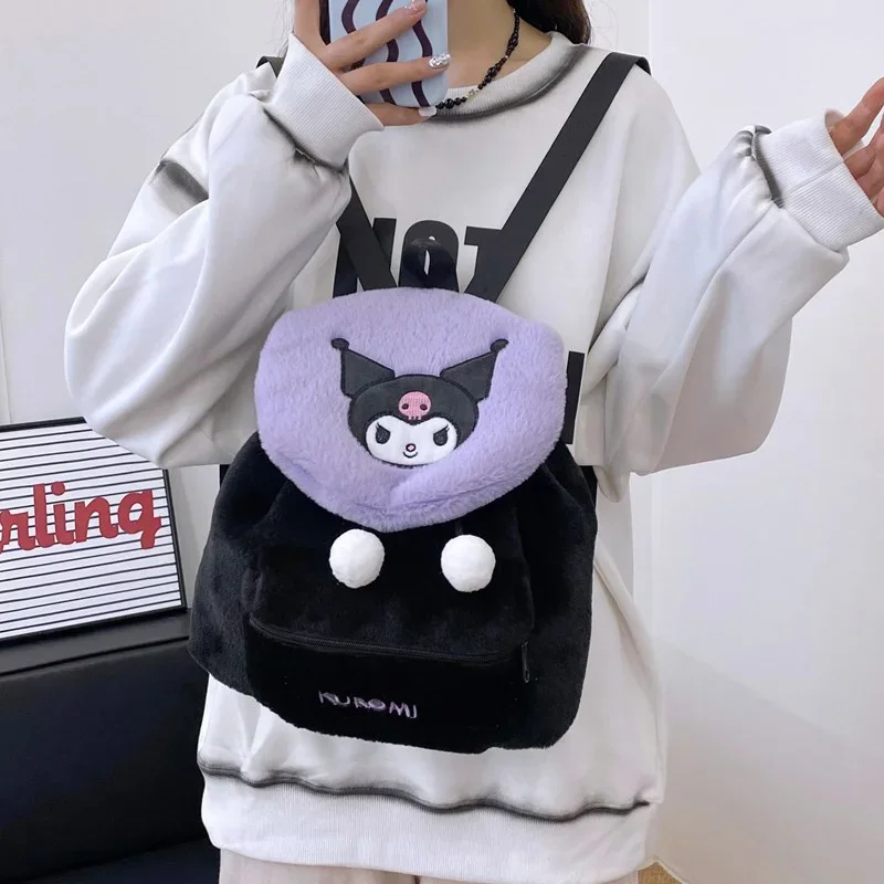 Sanrio New Clow M Student Schoolbag Cute Cartoon Lightweight and Large Capacity Melody Backpack