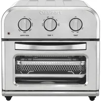 Compact Airfryer Toaster Oven, 1800-Watt Motor with 6-in-1 Functions and Wide Temperature Range, Air Fryer, Stainless Steel 1