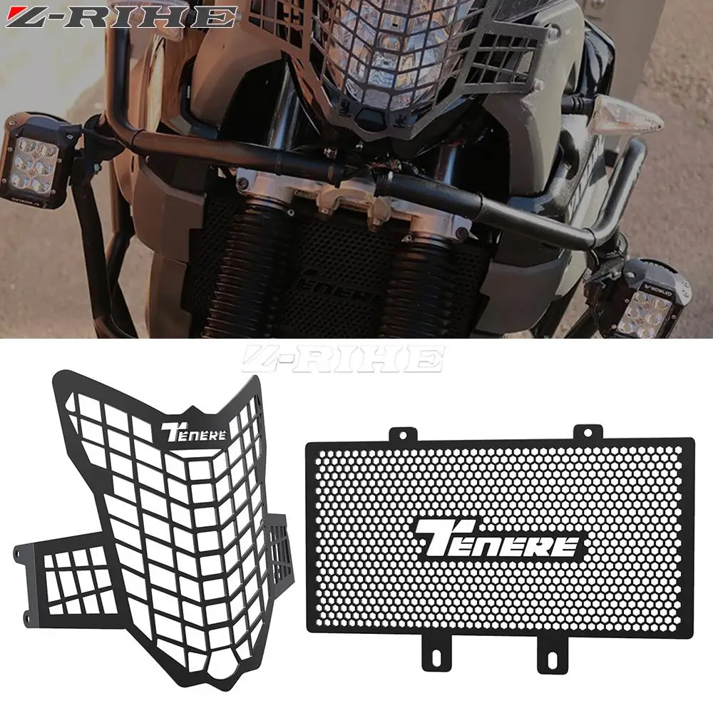 

Motorcycle Headlight Grille Guard Radiator Grill Cover Protector For YAMAHA XT660Z SUPER Tenere 2008-2016 XT660 Z 2009 XT 660Z