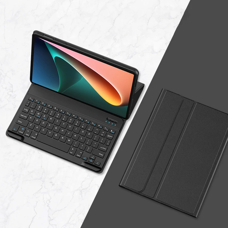 Tablet Case Teclado sem Fio para Xiaomi Redmi Pad 10.61 2023 Flip Stand pu Capa Protetora com Teclado para Redmipad 10.6