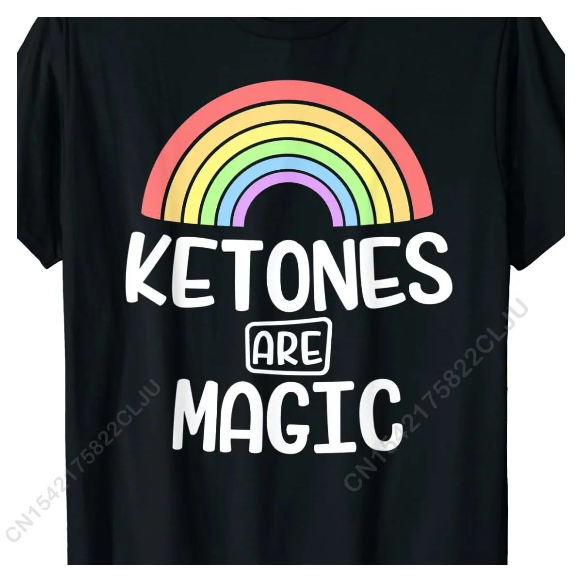 Ketones Are Magic - Funny Keto Shirt-Ketosi Dieta T-Shirt Magliette Per Uomo Geek T Shirt Cotone Casual All'Ingrosso