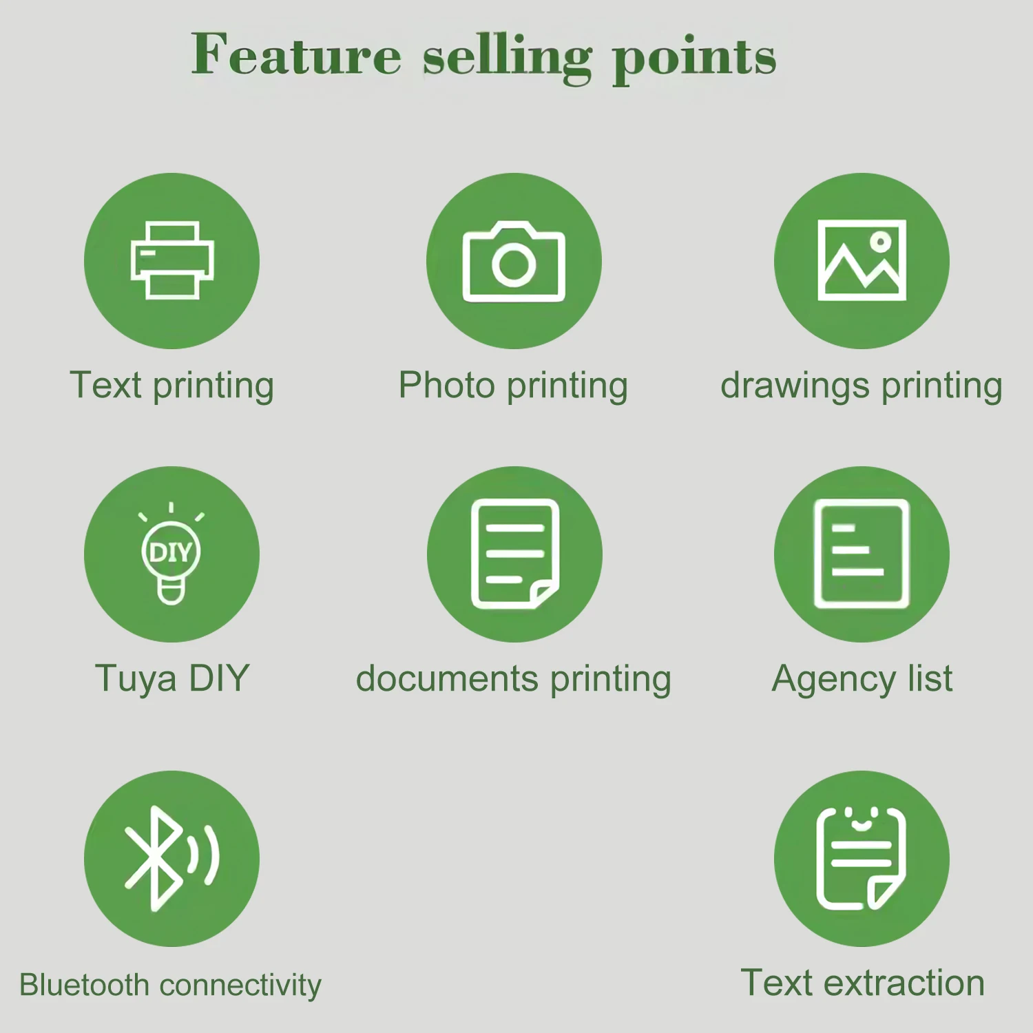 미니 열전사 프린터 무선 블루투스 모바일 사진 잉크리스 프린터 텍스트 노트 라벨 드로잉 안드로이드 iOS용 휴대용 프린터