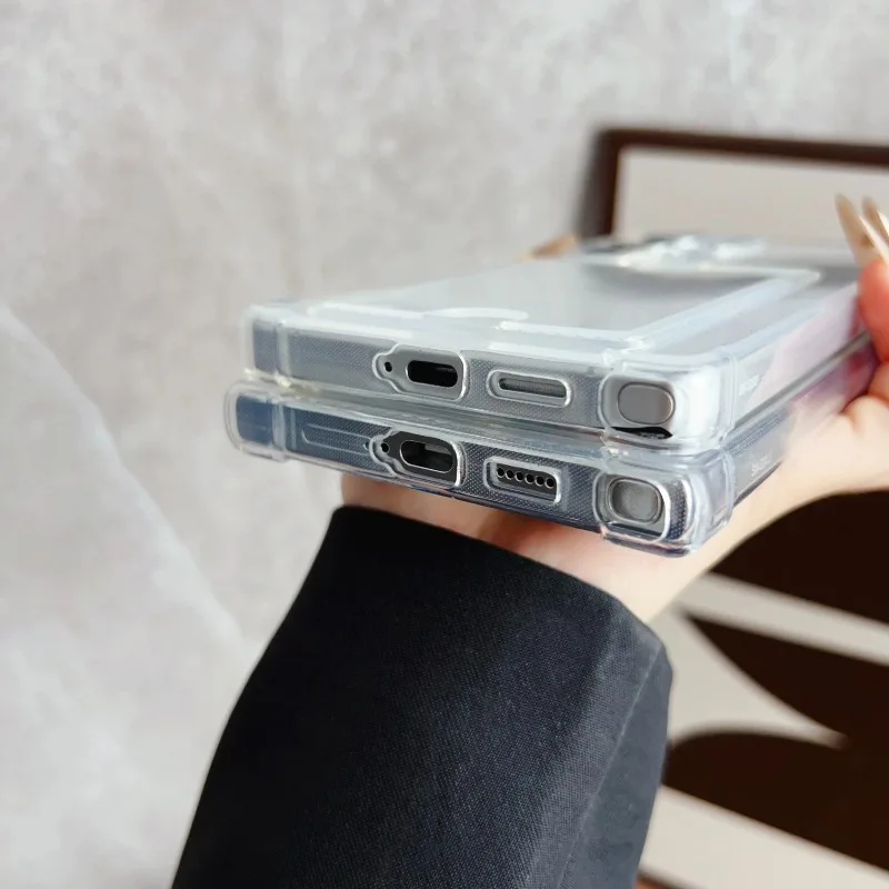 Luxury Soft Transparent Card Holder Phone Case - Shockproof Cover