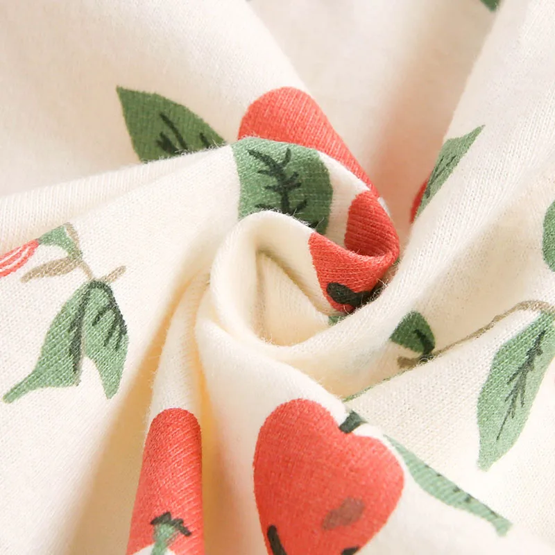 Cute Girls Summer Dress Apple Print