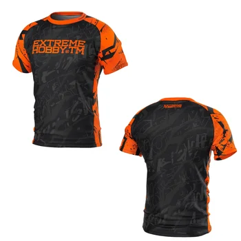 T-shirt sportiva da uomo e da donna EXTREME HOBBY GROMDA Black Panther Nuova maglietta da boxe per allenamento fitness e combattimento di strada