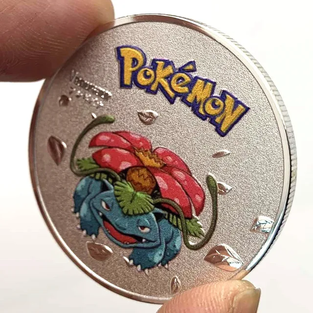 NEW Pokemon Anime Gold Plated Gold Coin Game Commemorative Coin Pikachu Gold Coin Game Collection Pokemon Cards Christmas 6