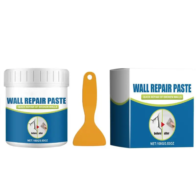 Dry Wall Repair Kits Drywall Repair Kit Paste Wall Mending Agent Putty Paste White Plaster With Scraper
