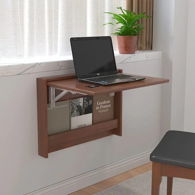 Design Folding Desk Solid Wood Minimalist Coffee Tables Creative Living Room Side Tables Modern Bedside Table Home Furniture
