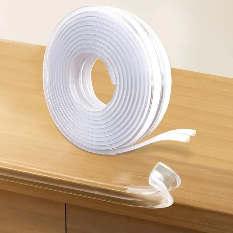 Children's Transparent Anti-collision Strip PVC Transparent Soft Baby Table Edge Wall Corner Glass Coffee Table Edge Protective