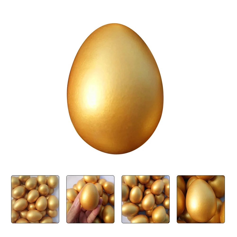 

DIY Easter Egg Natural Wooden Easter Eggs Decorative Party Favors Simulation Egg Children'S Play House Painted Model Toy
