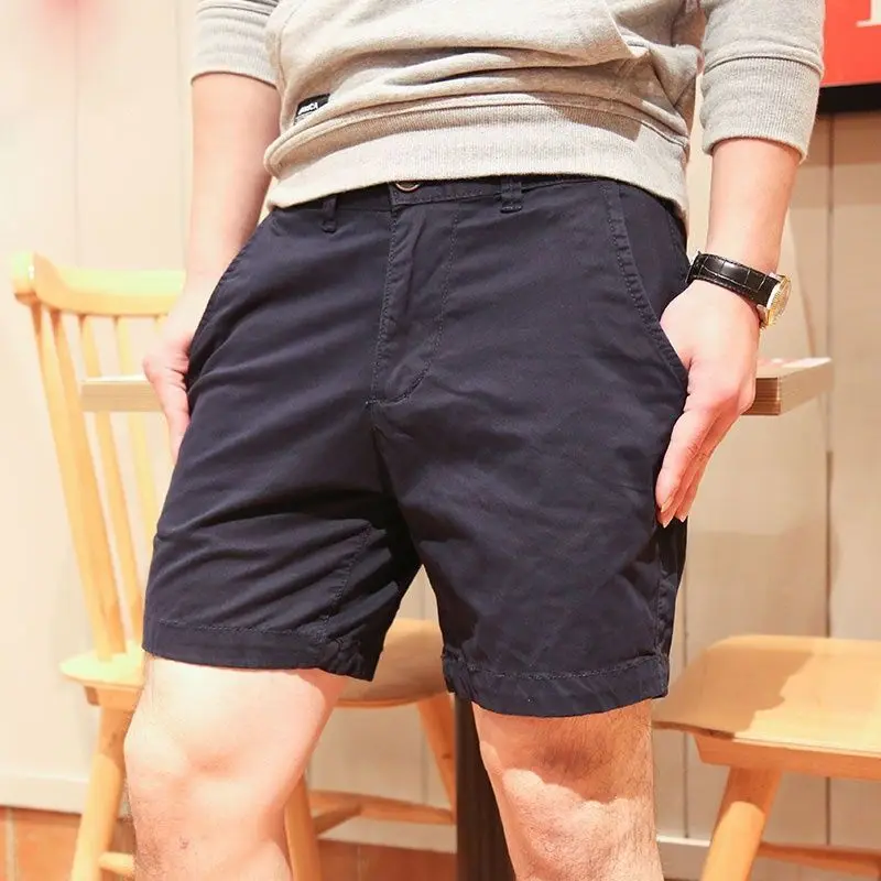 thumbnail image 1 of Pantalones cortos cargo para hombre, ropa de calle ancha, moda 2024, pantalones cortos bermudas para hombre, cintura elástica elástica, bolsillo frontal, diseño desgastado, 1 of 5