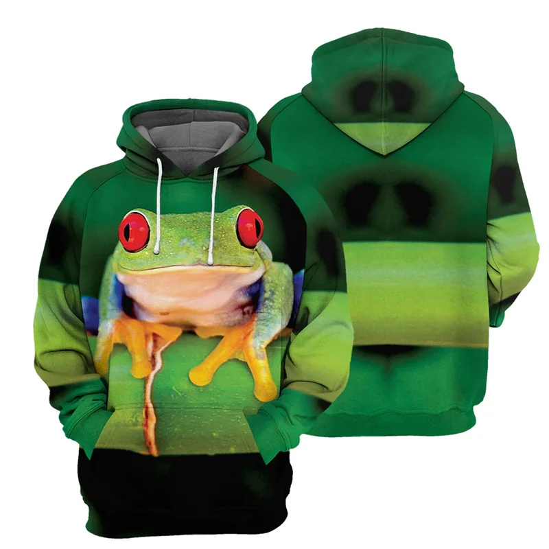 

Women Winter 3D New Animals Printing Hoodies Men Tree Frog Hamster Parrot Cats Penguin Butterflys Graphic Hooded Sweatshirts Top