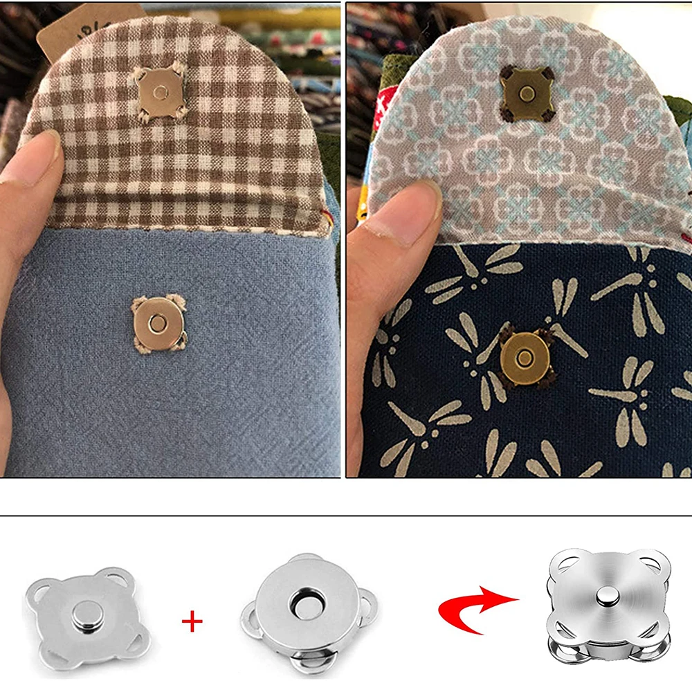 20 set bottone magnetico bottoni automatici in metallo bottoni a