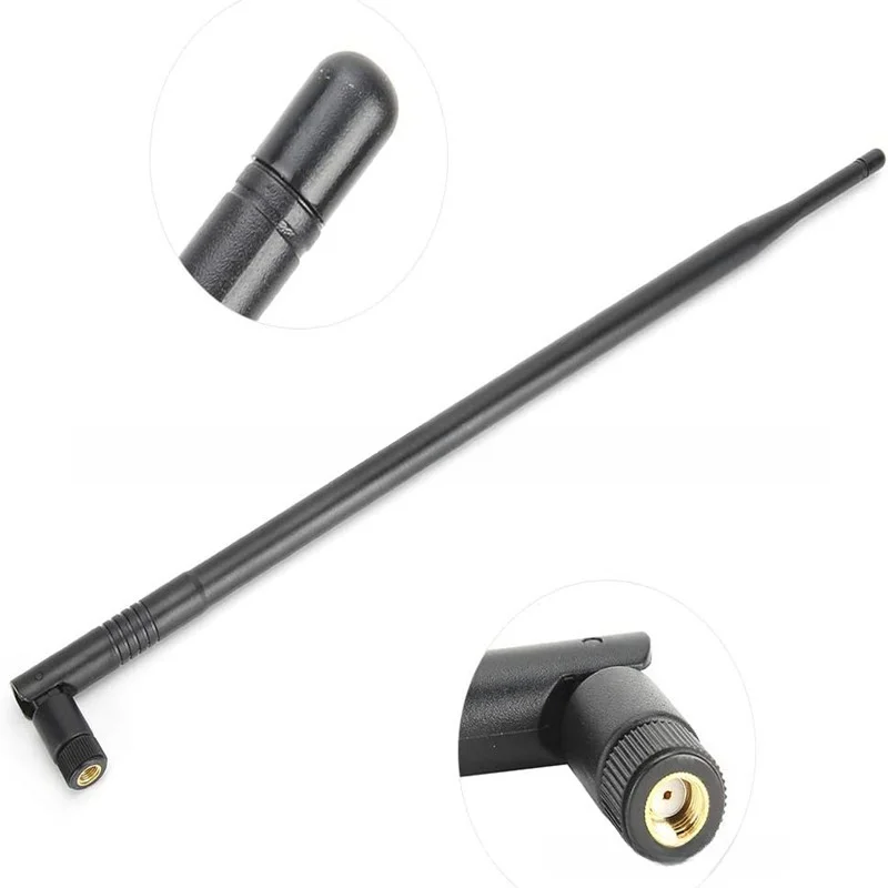 9dBi 2.4GHz 5.8GHz Dual Band WiFi Stick Antenna Omnidirectional 10DB Stick Antenna mirascreen hd 4k wireless same screen device g10 5g dual band projector compatible dongle tv stick miracast airplay