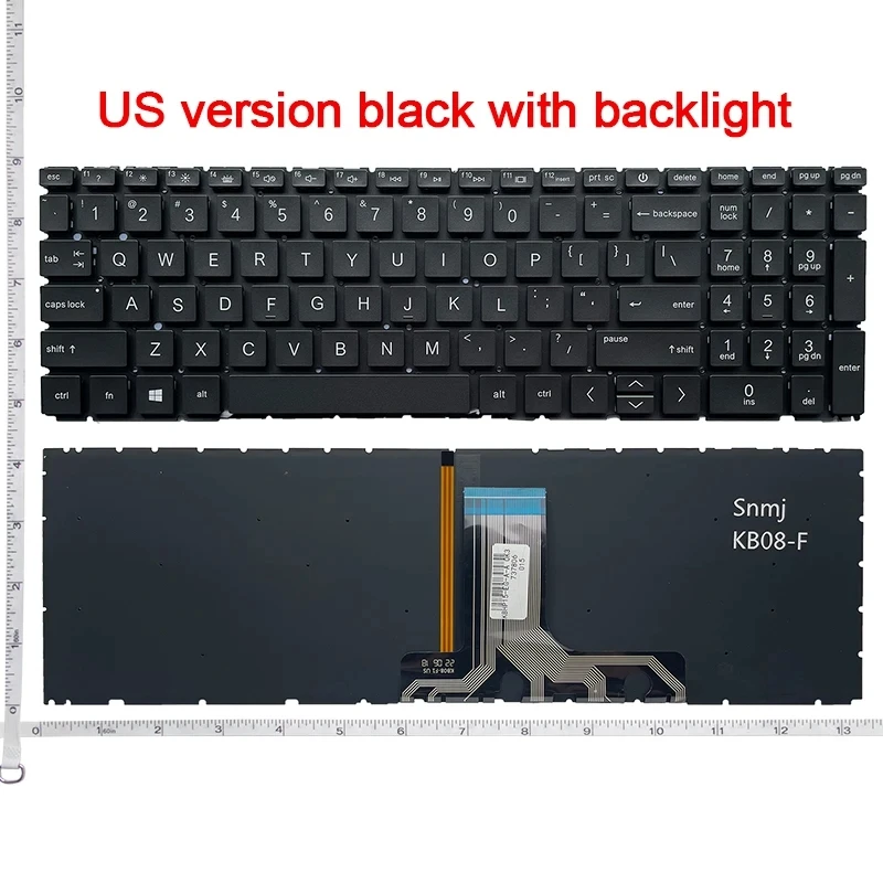 Ersatztastatur Für HP Pavilion 250 255 256 258 G6 & Envy X360 15M – QWERTZ Deutsch Schwarz
