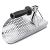 Stainless Steel Sand Scoop for Metal Detecting, Hexahedron 7Mm Holes for Beach Treasure Hunting Hand Held Shovel 2
