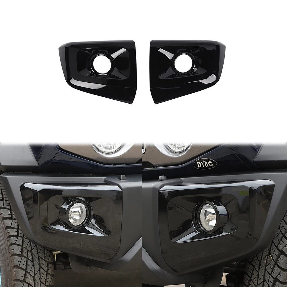 

Car Front Bumper Turning Lamp Fog Light Decoration Ring for Suzuki Jimny 2019-2023 Mesh Grille Cover Kit Exterior Accessories