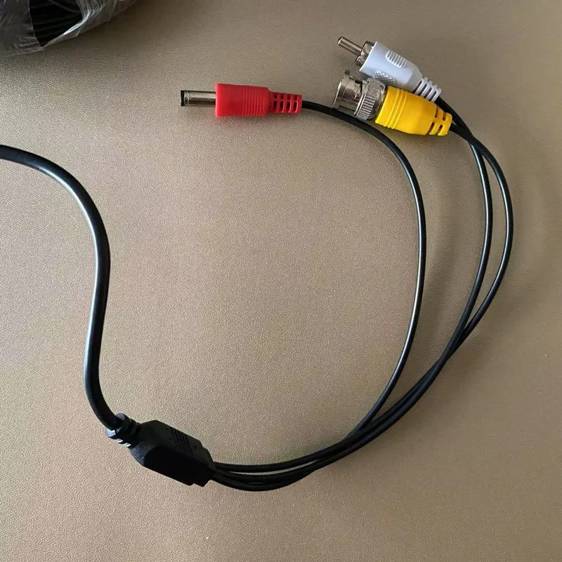 BNC+RCA+DC Connector 3 in 1 BNC Cable Power Video Audio Extension Plug and Play Cable Wire for CCTV Security Camera System 3