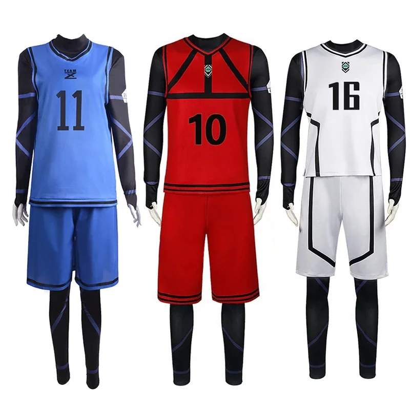 

Костюм для косплея из аниме «Голубой замок», майка из Джерси, спортивная одежда для мужчин, Isagi Yoichi, бахира, Meguru, Reo, Mikage, Seishiro Nagi