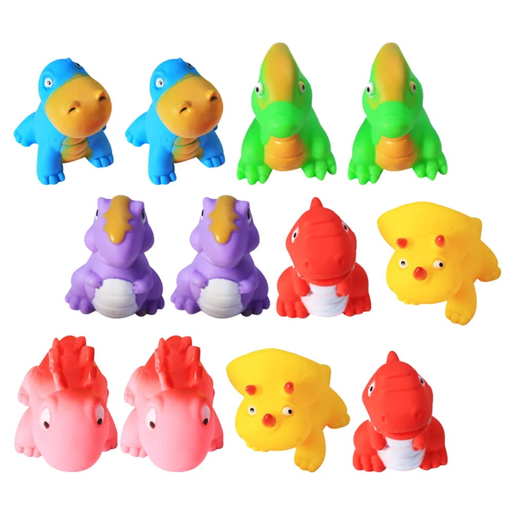 

Funny Kids Bathing Dolls Squeaky Showering Squeezing Toys Screaming Dinosaur Toys Children Bathing and Water Playing