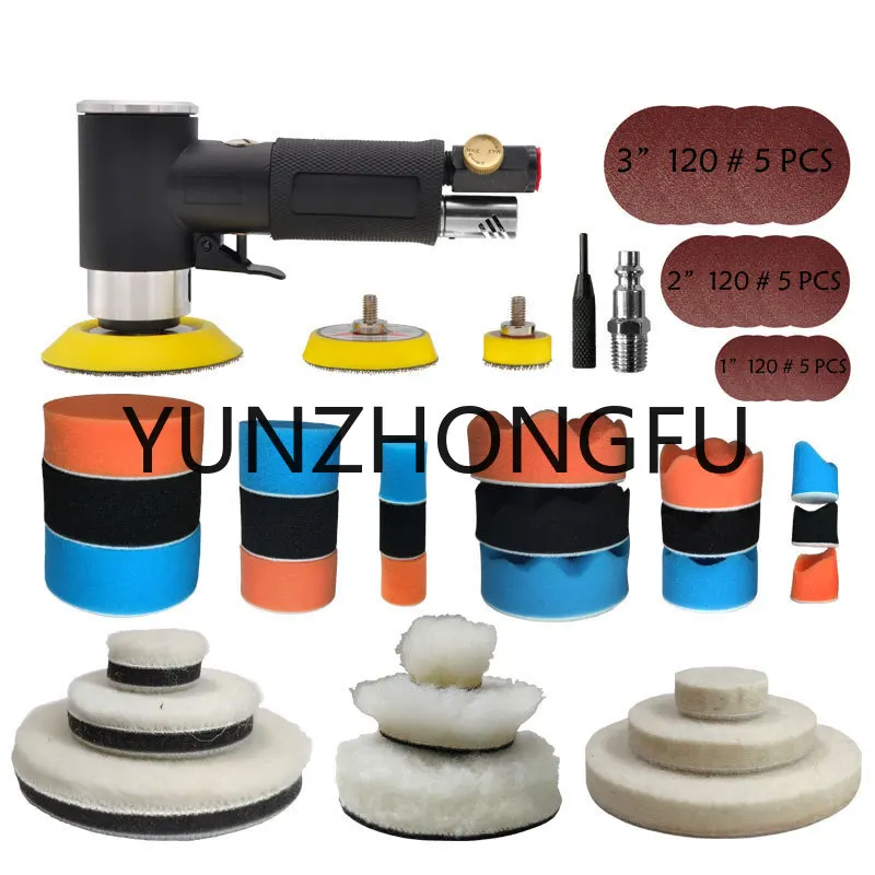 

Pneumatic Polishing Grinding Machine 2inch 3inch Mini Orbital Air Sander Air Tools Buffer Dual Action Orbital Polisher for Car