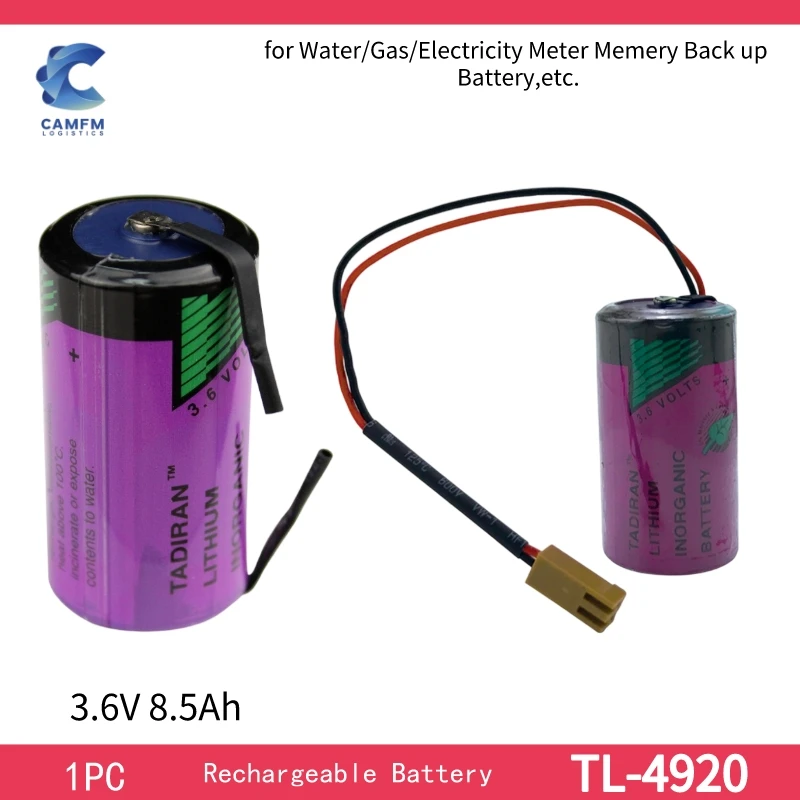 

1PC Origina Battery TL-4920 for Water/Gas/Electricity Meter Memery Back up 3.6V Lithium Battery for TADIRAN made in Israel