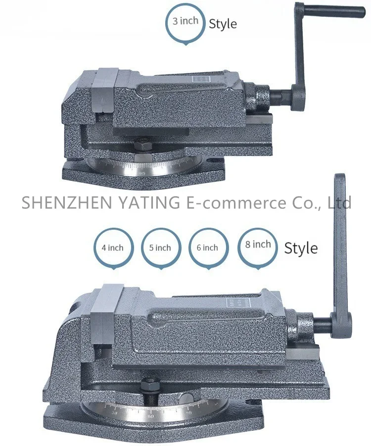 NewElectric 8 Inch QH Heavy Duty Milling Machine Flat Pliers Drilling Machine Pr