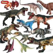 Oenux nowe figurki dinozaurów jurajskich Savage t-rex Dilophosauridae pterodaktyl figurki postaci kolekcja pcv zabawka dziecięca na prezent tanie tanio Model 4-6y 7-12y 12 + y 18 + CN (pochodzenie) Unisex Without original box new in sealed package About 10-40cm JURASSIC WORLD