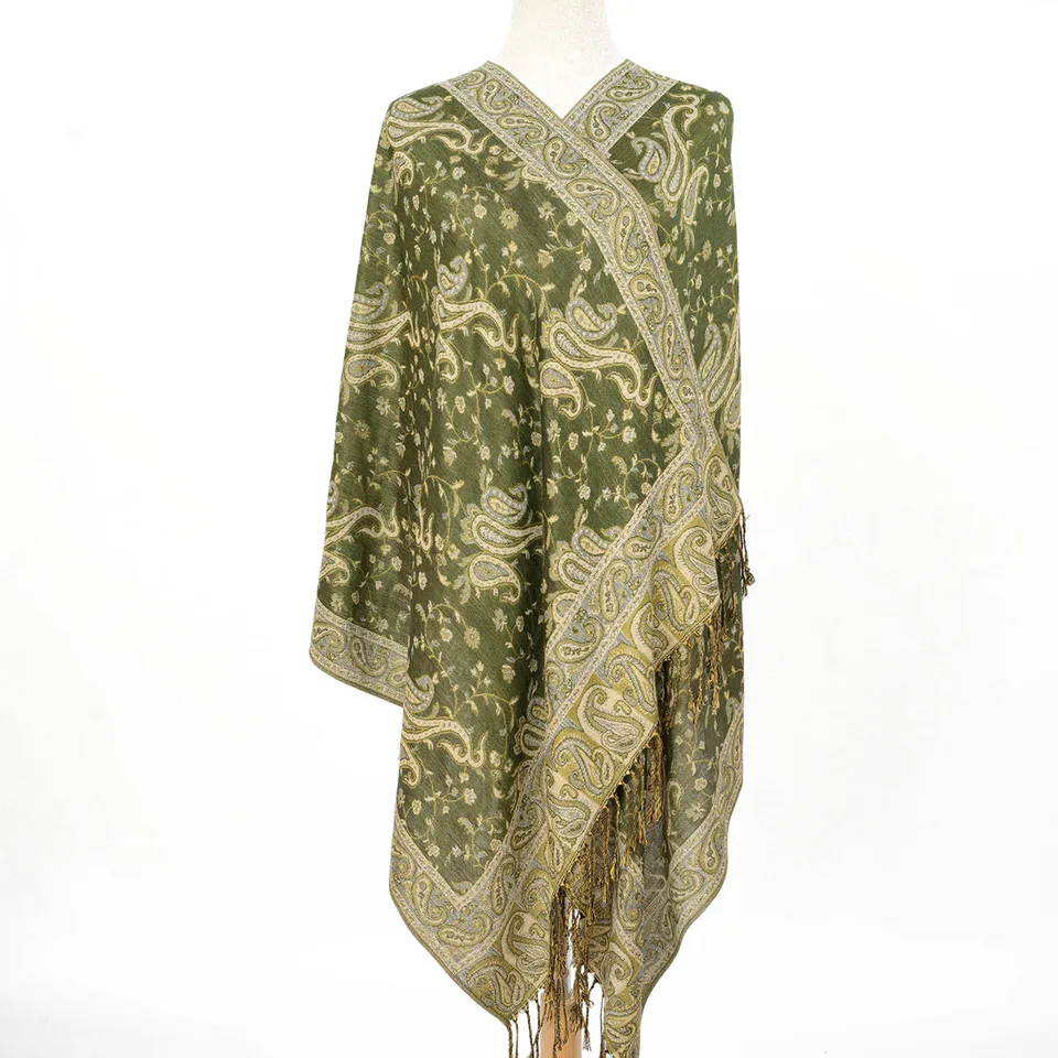 Grand Foulard De Tête Floral Vintage - Rouge - Idée Cadeau (FO088)