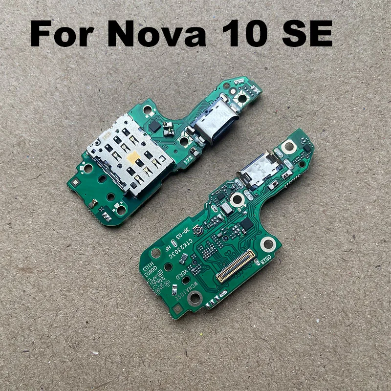 

For Huawei Nova 10 SE 10SE USB Charging Dock Port Board Mic Microphone Connector Fast Flex Cable Repair Parts Global With IC