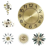 Clock Accessories Dial Face 9inch Aluminium Dial Face Arabic Numeral Diameters 243mm Flat Profile Metal Wall Clock 1